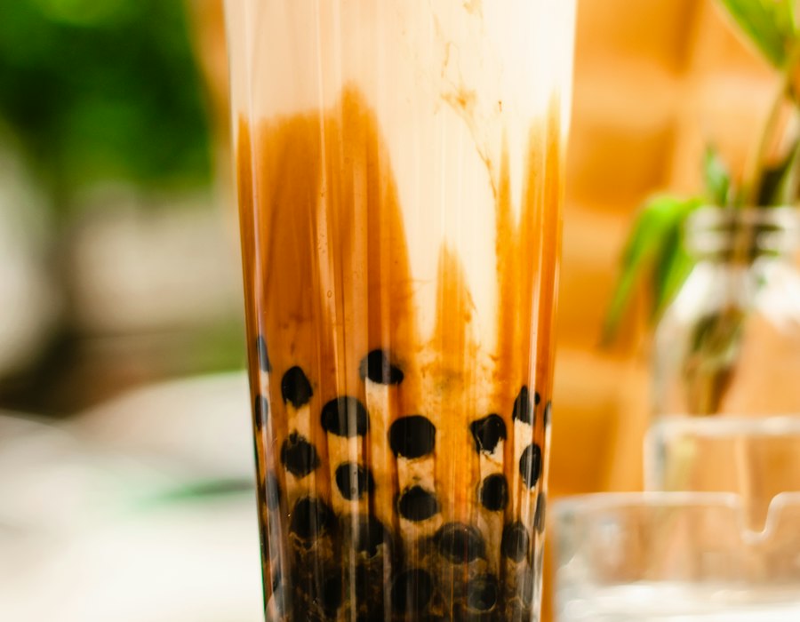 Brown-Sugar-Milchtee mit Tapioka-Perlen (Symbolfoto)